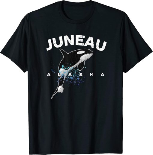 JUNEAU ALASKA Orca Killer Whale Lover Vacation Trip Souvenir T-Shirt