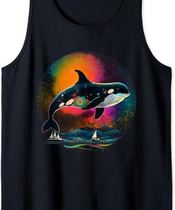 Unisex Orca Killer Whale Ocean Lover Design Tank Top