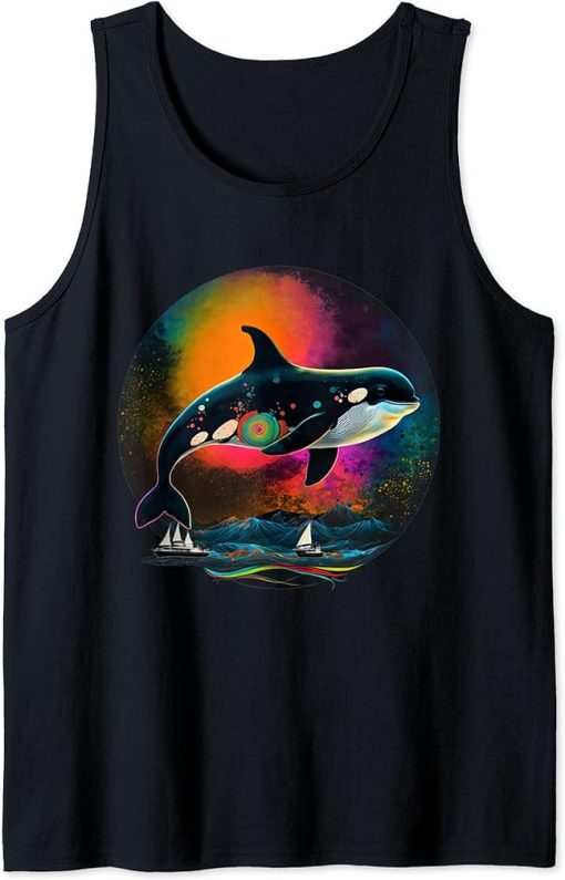 Unisex Orca Killer Whale Ocean Lover Design Tank Top