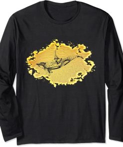 Orca Motif Whale Predator Animals Design Orcas Long Sleeve T-Shirt