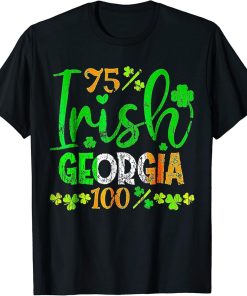 Full Of Shenanigans St Patrick"s Day Orca Fish Clovers T-Shirt