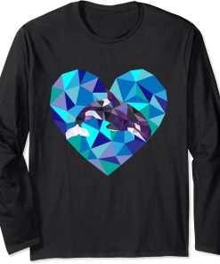 Orcas Killer Whale Orca Valentines Day Long Sleeve T-Shirt