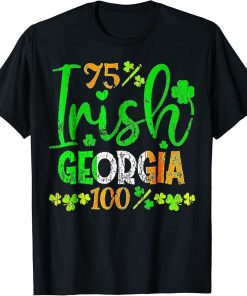 Full Of Shenanigans St Patrick"s Day Orca Fish Clovers T-Shirt