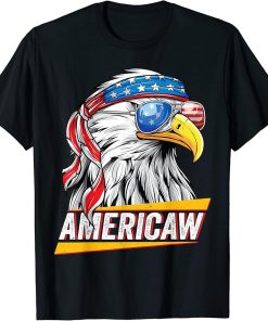 Bald Eagle Americaw American Flag USA Patriotic Merica T-Shirt