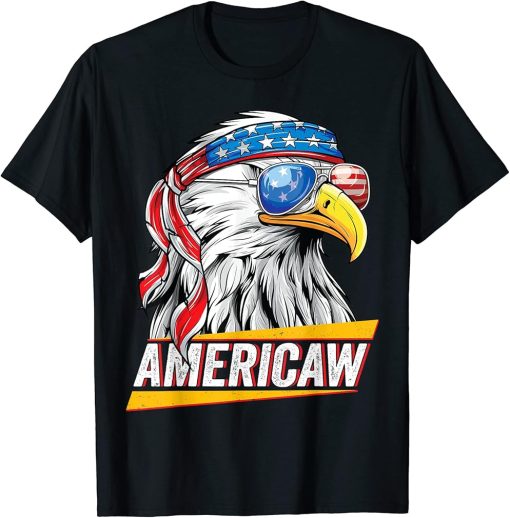 Bald Eagle Americaw American Flag USA Patriotic Merica T-Shirt